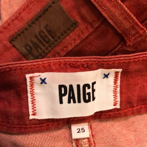 Paige Verdugo Ultra Skinny jeans Size 25 in Red - Picture 2 of 6